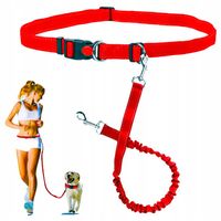 PAS BIODROWY REGULOWANY + SMYCZ Z AMORTYZATOREM 180 cm Bardzo Mocny 25 mm