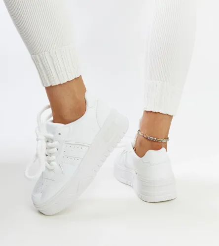 Białe sneakersy na grubej podeszwie Galit 38 na Arena.pl