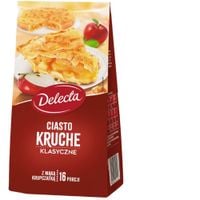 Delecta CIASTO KRUCHE mieszanka 400g na 16 PORCJI 1kg gotowego ciasta