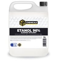 ALKOHOL ETYLOWY SPIRYTUS ETANOL do dezynfekcji odtłuszczania SKAŻONY 96% 5L