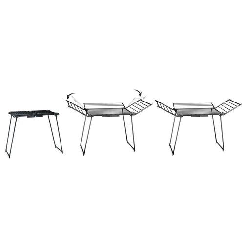 Suszarka na pranie stojąca rozkładana Lina 22 mb czarna na Arena.pl