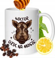 Kubek Dla Wiktora Kolegi Przyjaciela Męża Z Nadrukiem Prezent Biały 330Ml