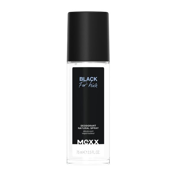 MEXX Dezodorant naturalny spray Black for Him 75 ml zdjęcie 1