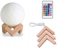 KOSMICZNA LAMPKA PROJEKTOR PILOT WIELOKOLOROWY KSIĘŻYC NOCNA