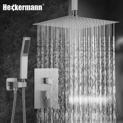 Zestaw prysznicowy podtynkowy Heckermann MS-25602 Srebrny na Arena.pl