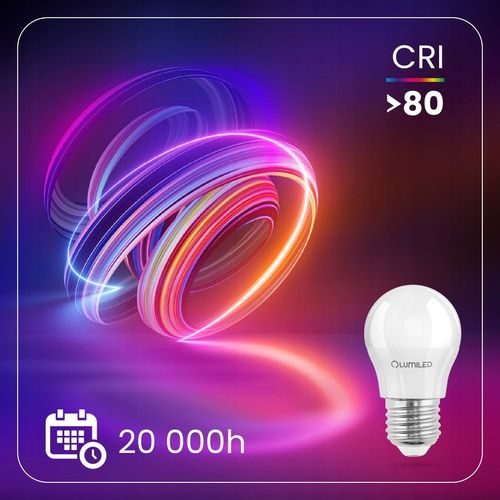 6x Żarówka LED E27 MAŁA KULKA 8W = 80W 4000K Neutralna LUMILED NIE na Arena.pl