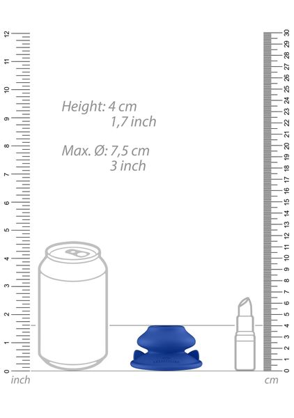 Chrystalino - Silicone Suction Cup - Blue zdjęcie 5