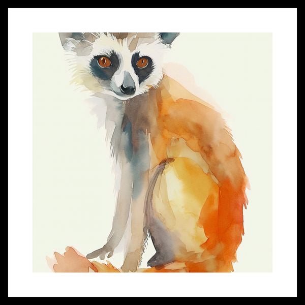 Plakat 30x30cm Lemurek zdjęcie 3