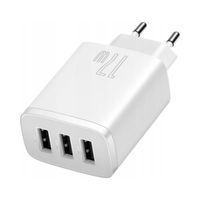 Ładowarka sieciowa Compact 3x USB 17W biały