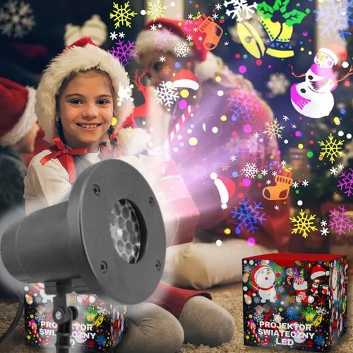PROJEKTOR ŚWIĄTECZNY LED NA ZEWNĄTRZ BAŁWANEK LED PROJEKTOR KOLOROWY na Arena.pl
