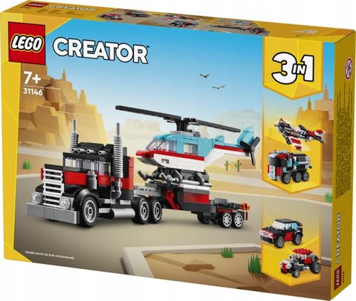 LEGO CREATOR 3W1 31146 CIĘŻARÓWKA Z HELIKOPTEREM na Arena.pl