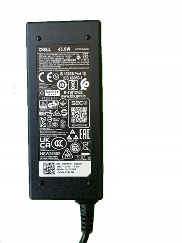 NOWY ORYGINALNY ZASILACZ ŁADOWARKA DELL 45W 19.5V 2.31A WTYK 4,5MM 2025 na Arena.pl