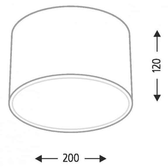Plafon LAMPA sufitowa ZAMA 7035 Shilo natynkowa OPRAWA LED 15W 3000K okrągła biała zdjęcie 2