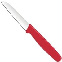 nóż do obierania warzyw owoców 180 mm - czerwony