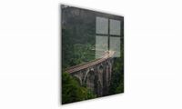 OBRAZ NA SZKLE KWADRATOWY 60x60cm 045 Kolej