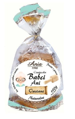 ANIA Ciasteczka babci Ani owsiane bez cukru 100 g na Arena.pl
