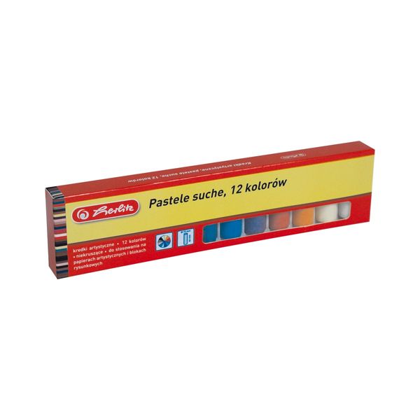 KREDKI PASTELE SUCHE 12 KOLORÓW zdjęcie 1