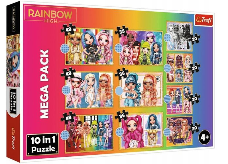Puzzle 10W1 Kolekcja Modnych Laleczek 96000 zdjęcie 2