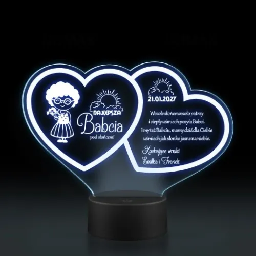 Prezent Dzień Babci i Dziadka Statuetka lampka LED na Arena.pl