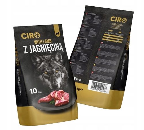 CIRO KARMA SUCHA DLA PSA Z JAGNIĘCINĄ 41% MIĘSA 10KG na Arena.pl