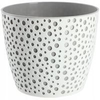 DONICZKA OSŁONKA OKRĄGŁA NA KWIATY SZARA 17CM