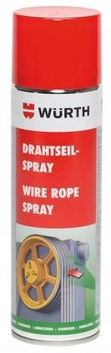 WURTH Smar do Przekładni Linowych Lin Stalowych Antykorozyjny Spray 500 ml na Arena.pl