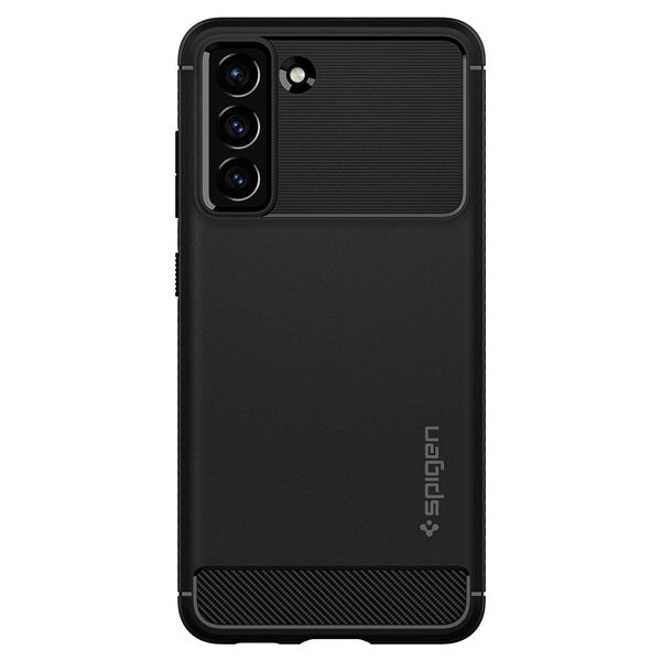 spigen rugged armor galaxy s21 fe matte black zdjęcie 2