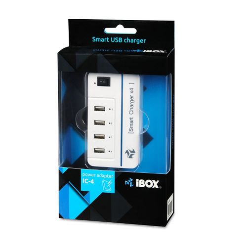 ŁADOWARKA SIECIOWA I-BOX IC-4 4xUSB, 4A, MIKROPROCESOR na Arena.pl