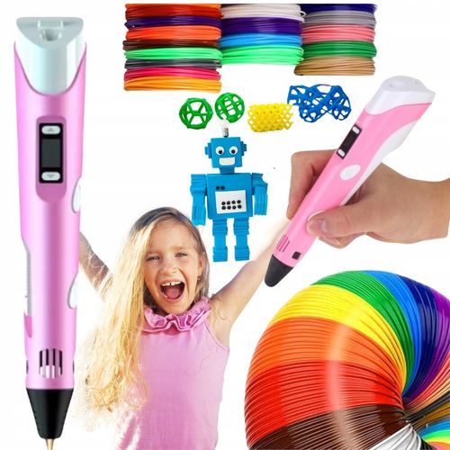 Długopis 3D Zestaw dla Dzieci Drukarka 3 D Pen Magiczny + 210 metrów Wkłady na Arena.pl