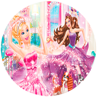 Opłatek na tort Barbie