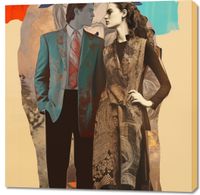 Obraz 100x100cm Dialog Kultur