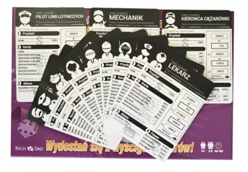 GRA CASHFLOW PLANSZOWA ROBERT KIYOSAKI FINANSE BIEDNY OJCIEC BOGATY OJCIEC na Arena.pl