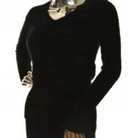 Damski sweter z dekoltem alpaka touch UNI XS S M