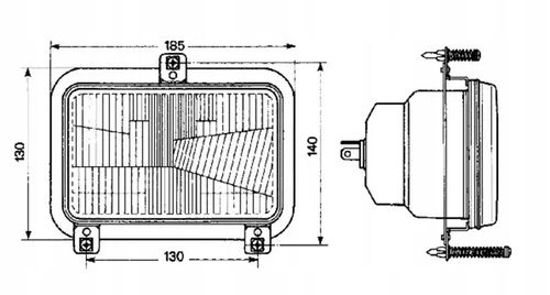 Element optyczny reflektora, 167x74x74 mm Cobo na Arena.pl