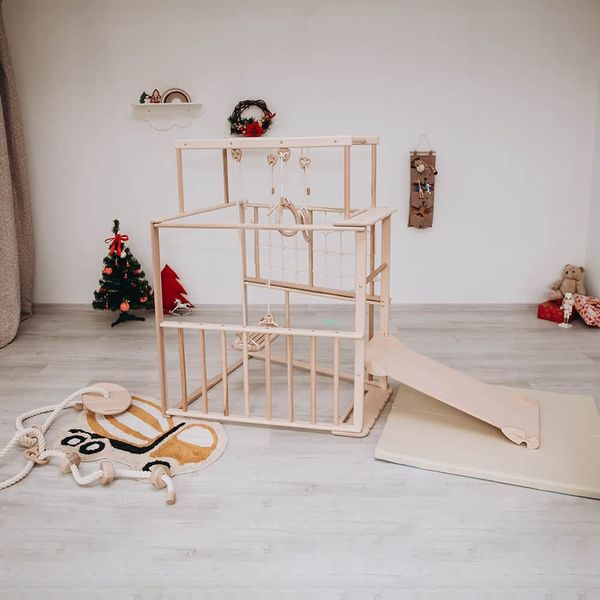 domowy plac zabaw Skandiko basic - drewno zdjęcie 8