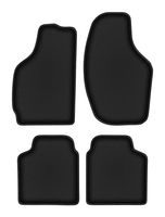 Dywaniki welurowe Daewoo Tico 1996-2001 Hatchback Czarne 4 szt.
