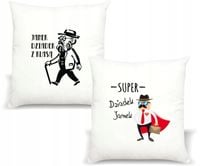 Poduszka z nadrukiem Prezent dla dziadka z klasą