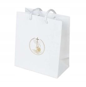 SREBRNY KRZYŻ KRZYŻYK SREBRO PR 925 + PUDEŁKO Z GRAWEREM NA KOMUNIĘ CHRZEST na Arena.pl