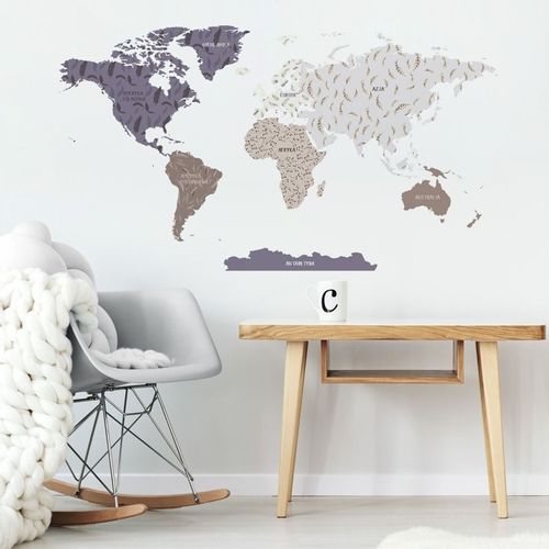 Naklejka Mapa Świata DK332 L na Arena.pl