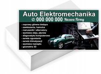 Wizytówki firmowe reklamowe 200szt dużo wzorów AUTO ELEKTROMECHANIKA