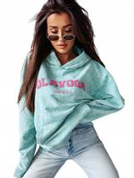 Bluza damska OLAVOGA PEONY miętowa - UNI