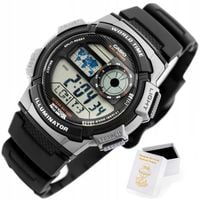 ZEGAREK DZIECIĘCY CASIO DLA CHŁOPCA NA KOMUNIĘ alarm data +BOX +TOREBKA