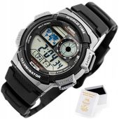 ZEGAREK DZIECIĘCY CASIO DLA CHŁOPCA NA KOMUNIĘ alarm data +BOX +TOREBKA
