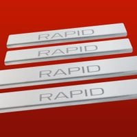 Listwa progowa SKODA RAPID Stal nierdzewna 304 mat 4szt