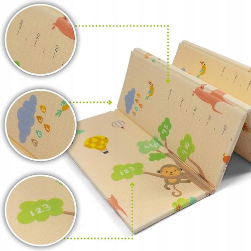 PIANKOWA DWUSTRONNA MATA EDUKACYJNA DO NAUKI XPE CYFRY LITERY 200x180cm na Arena.pl