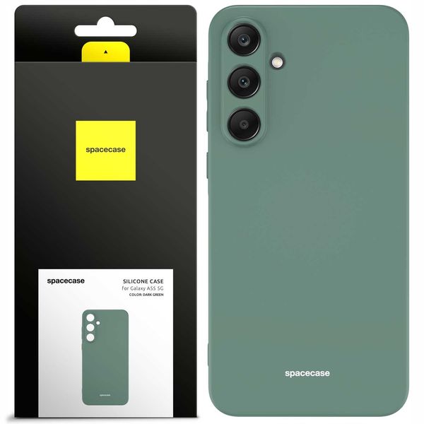 Spacecase Silicone Case Galaxy A55 5G Dark Green zdjęcie 1