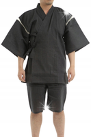 Japońskie tradycyjne kimono Jinbei Sijiraori 100% bawełna roz L G405