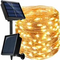 DRUCIK GIRLANDA SOLARNA LAMPKI OGRODOWE 200 LED
