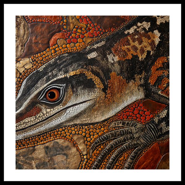 Plakat 60x60cm Oko Jaszczurki zdjęcie 3