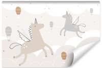 Fototapeta Ścienna JEDNOROŻCE Balony Styl Skandynawski 300cm x 210cm